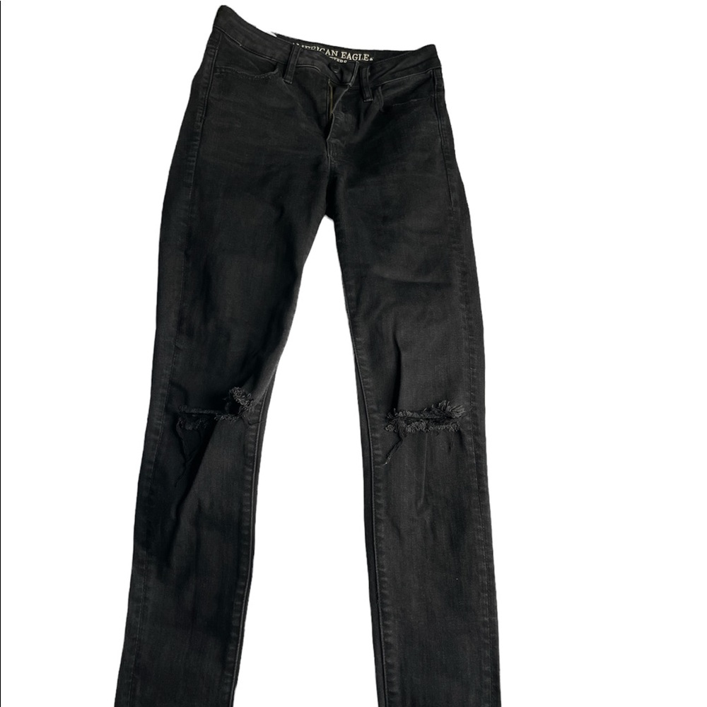 American Eagle super stretch black jeans